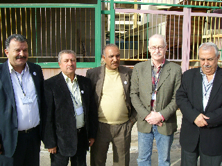 Lasse Wilhelmson with leaders for different Palestinian organisations from the refugee camps in Lebanon.